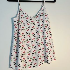Hire tank top with cherries